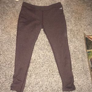 BCG maroon herringbone pattern leggings